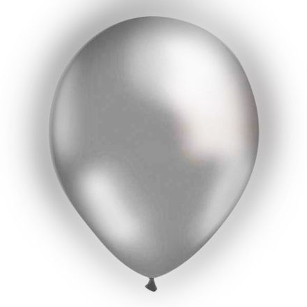 LED Ballonger Silver Partykungen