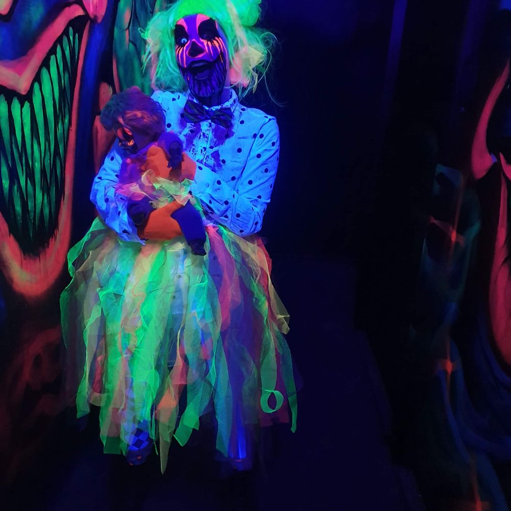Kiks Kristus Bliv ved UV-Neon Fingerhandsker | Partykungen