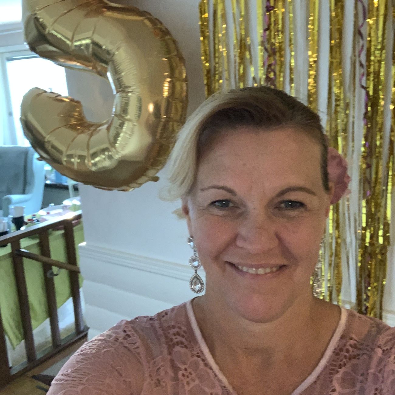 Kundebilde av Glitterdraperi Gull