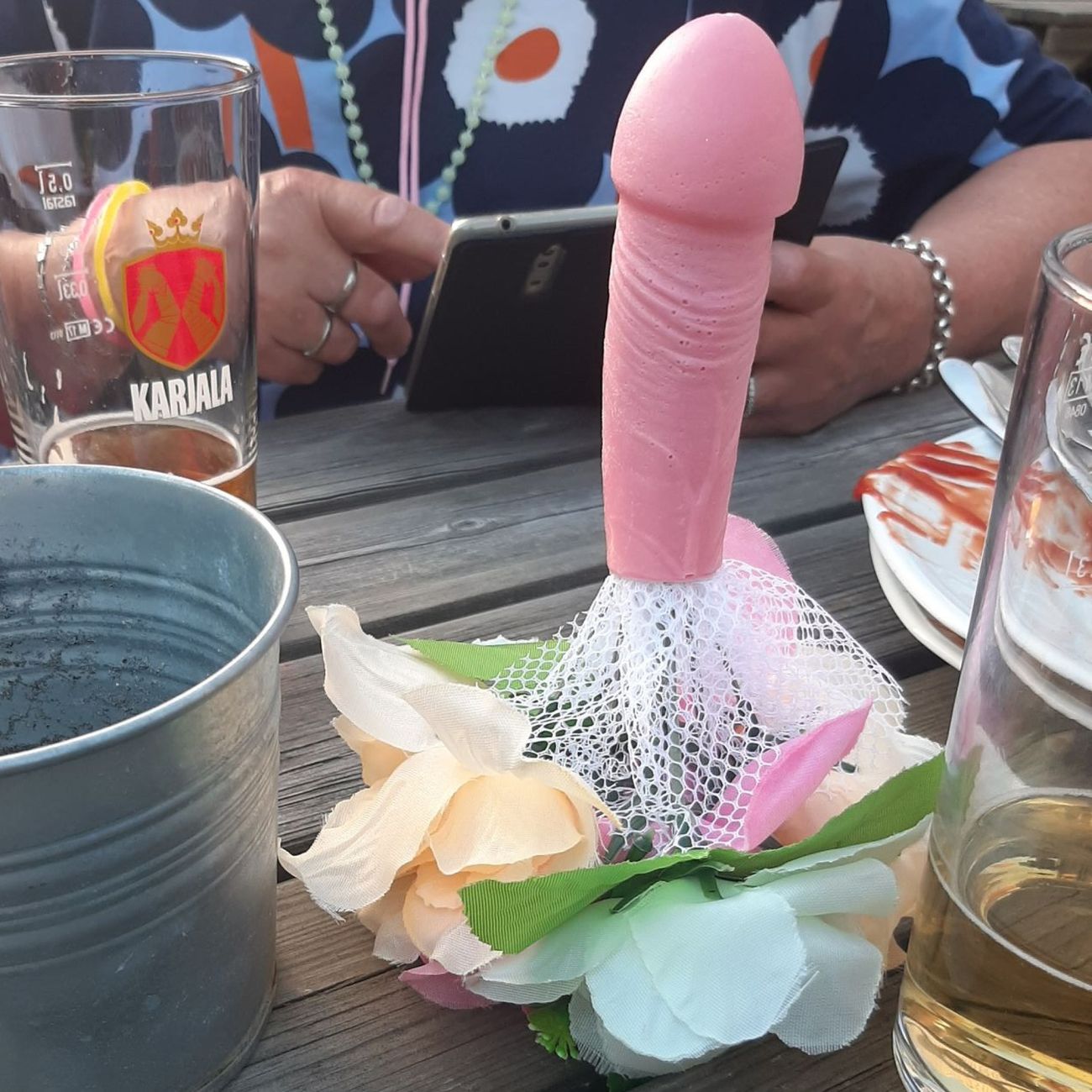 Kundbild på Blombukett med Penis