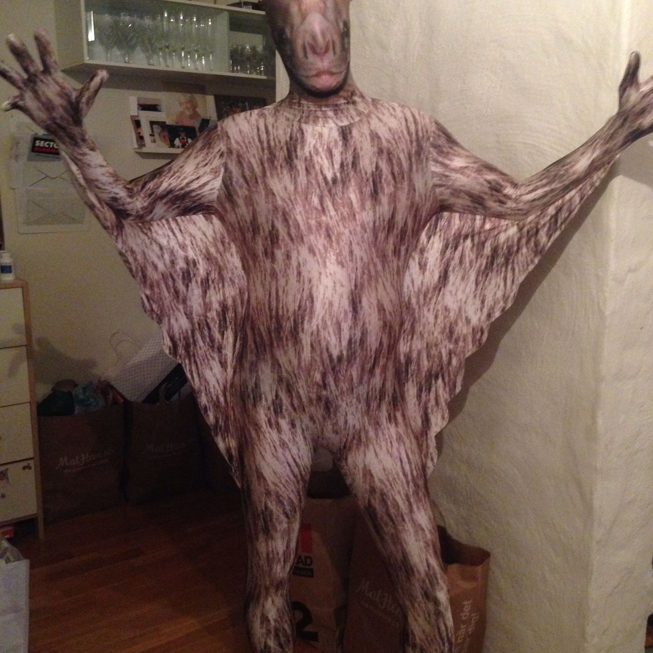 Kundbild på Morphsuit Fladdermus Maskeraddräkt