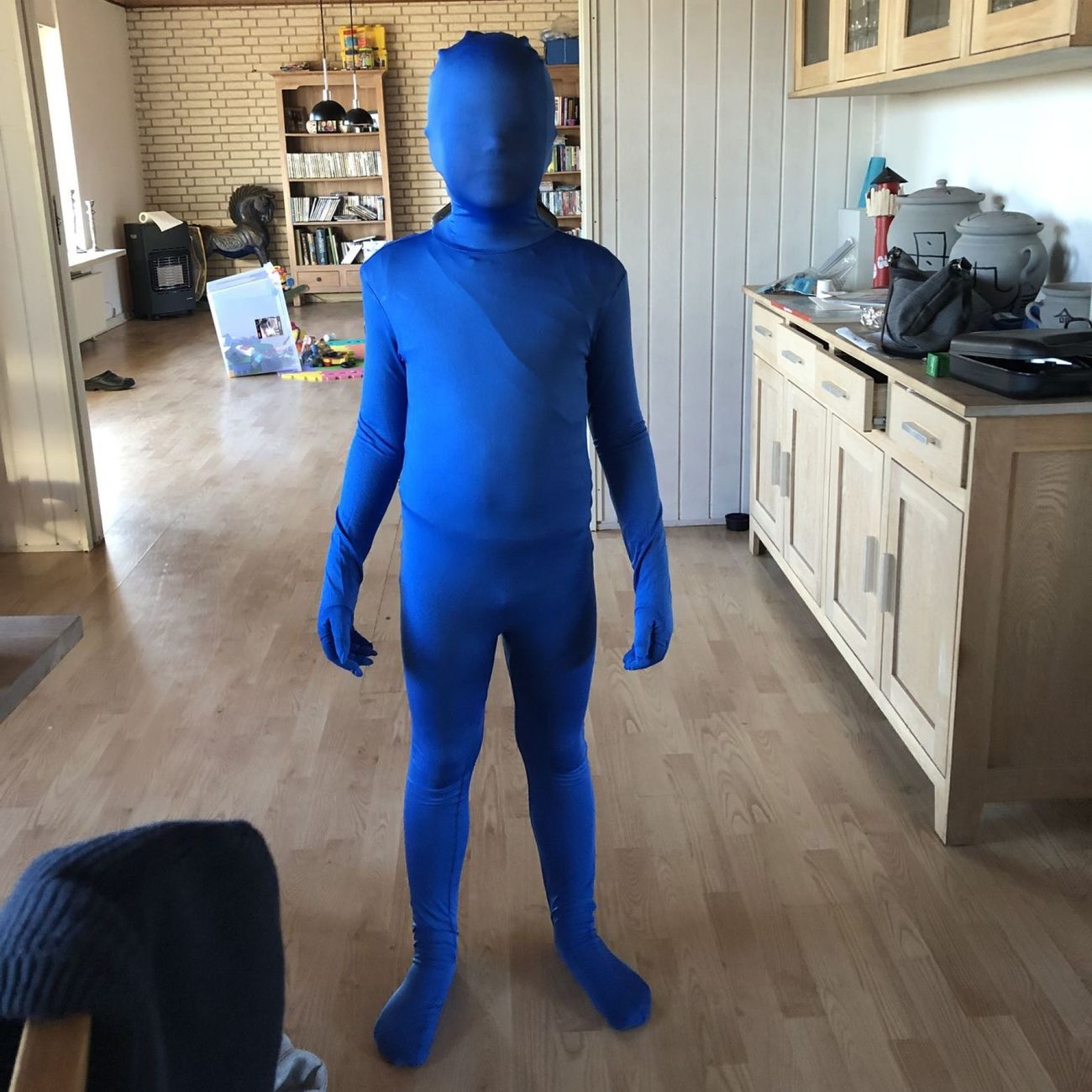 Kundbild på Skinz Blå Barn Maskeraddräkt