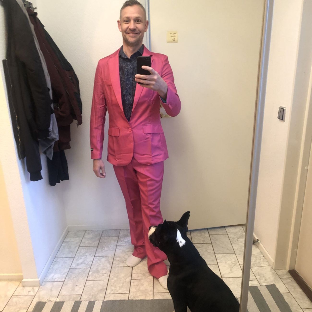 Kundbild på Suitmeister Rosa Kostym