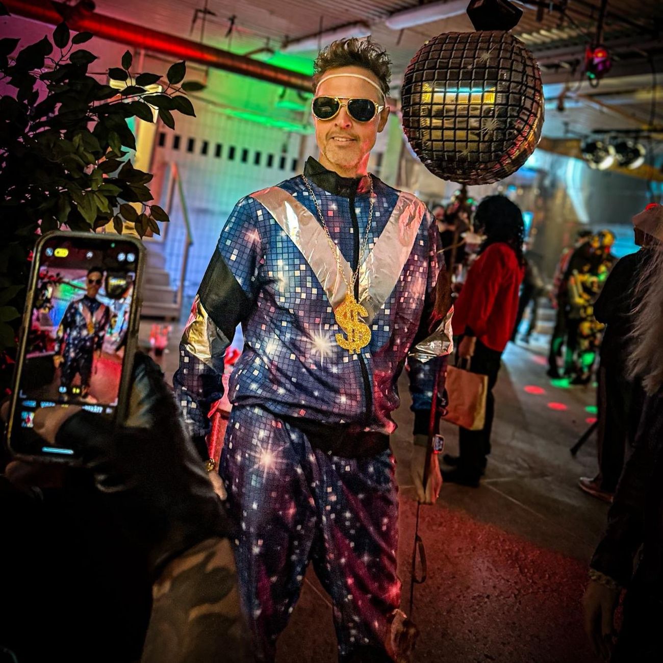 Kundbild på 80-tals Träningsoverall Disco