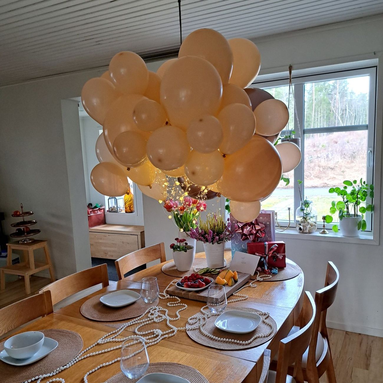 Kundbild på Ballongbåge Gold Blush/Roséguld