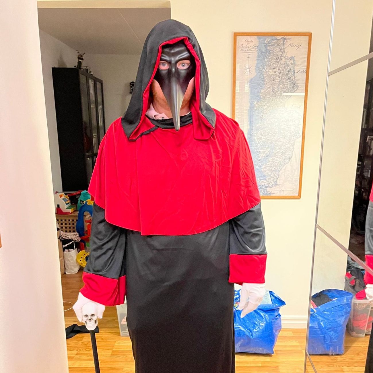 Kundbild på Domedags Demon Maskeraddräkt