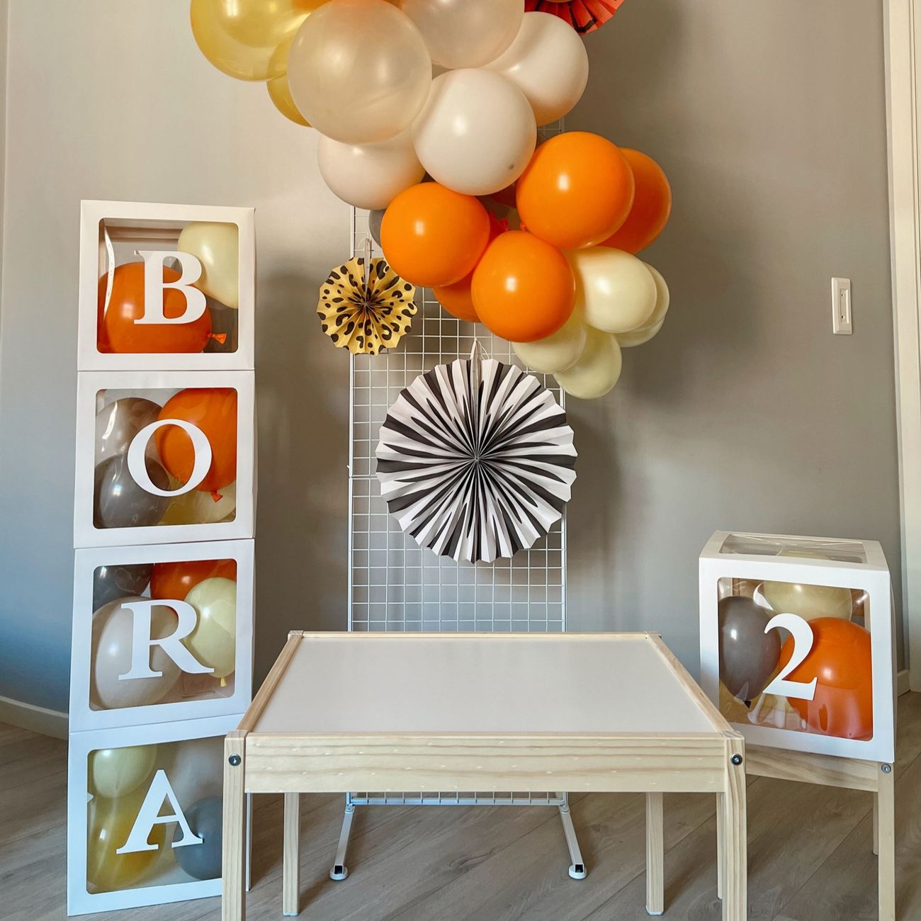 Kundbild på Ballongbox med Siffra