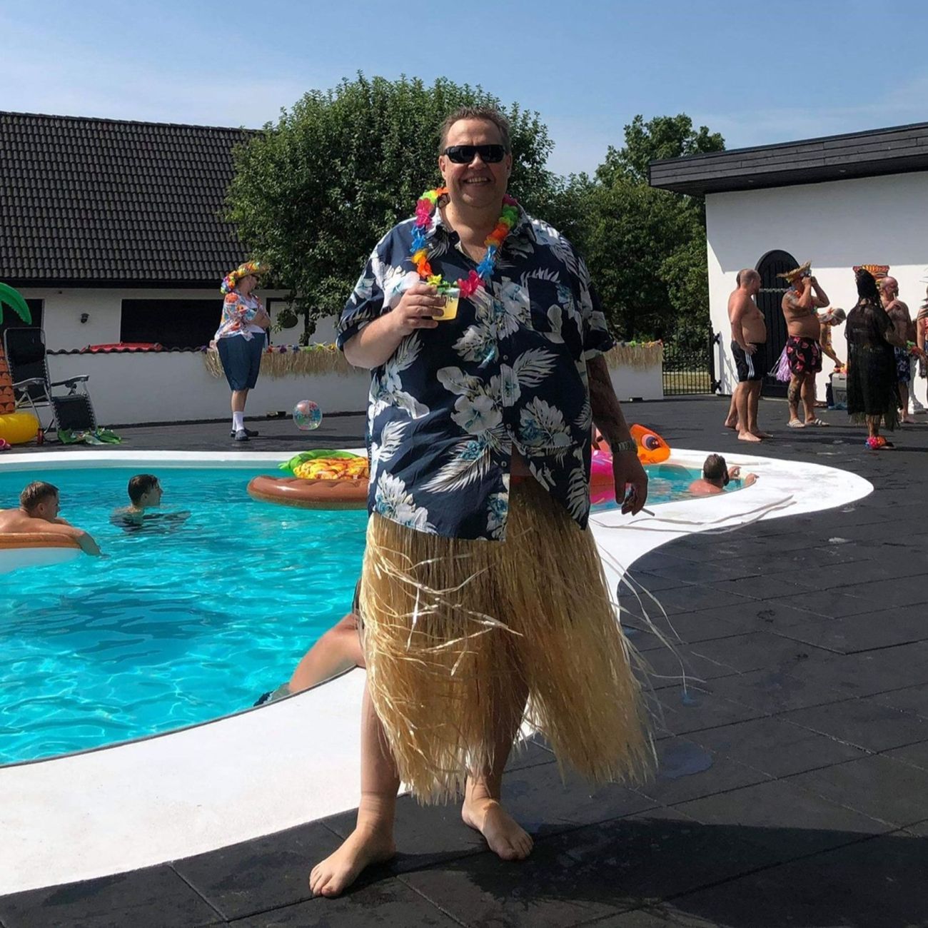 Kundbild på Hawaiikjol