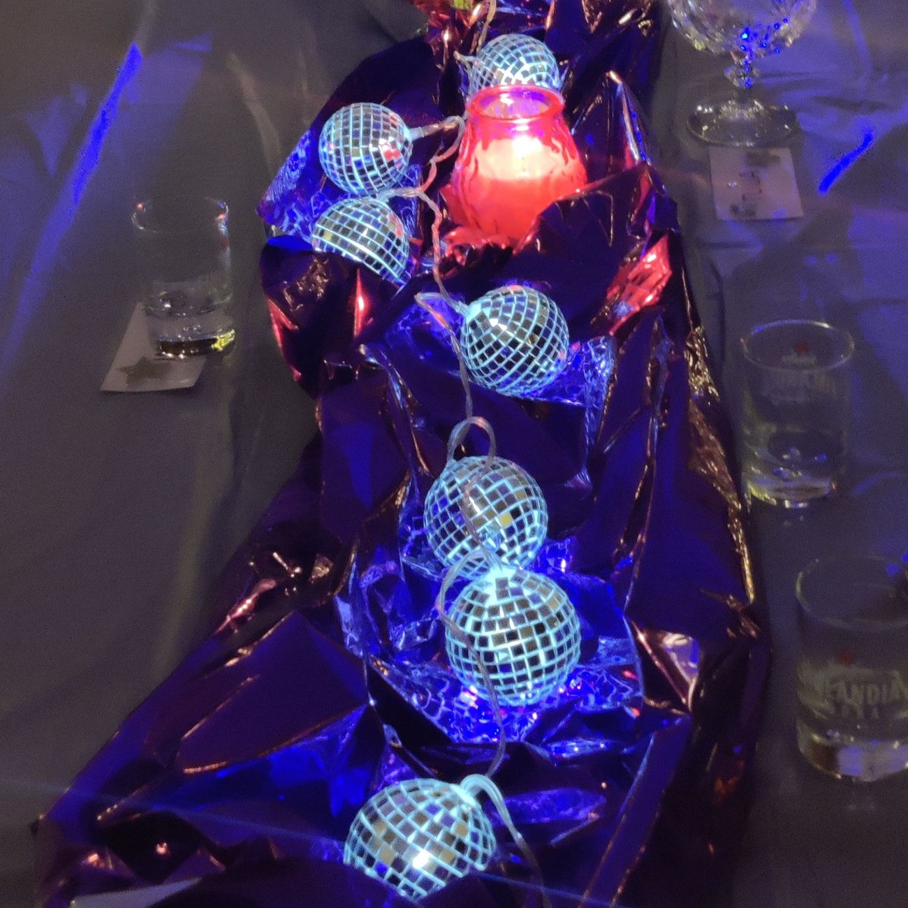 Kundbild på LED-Ljusslinga Discoboll