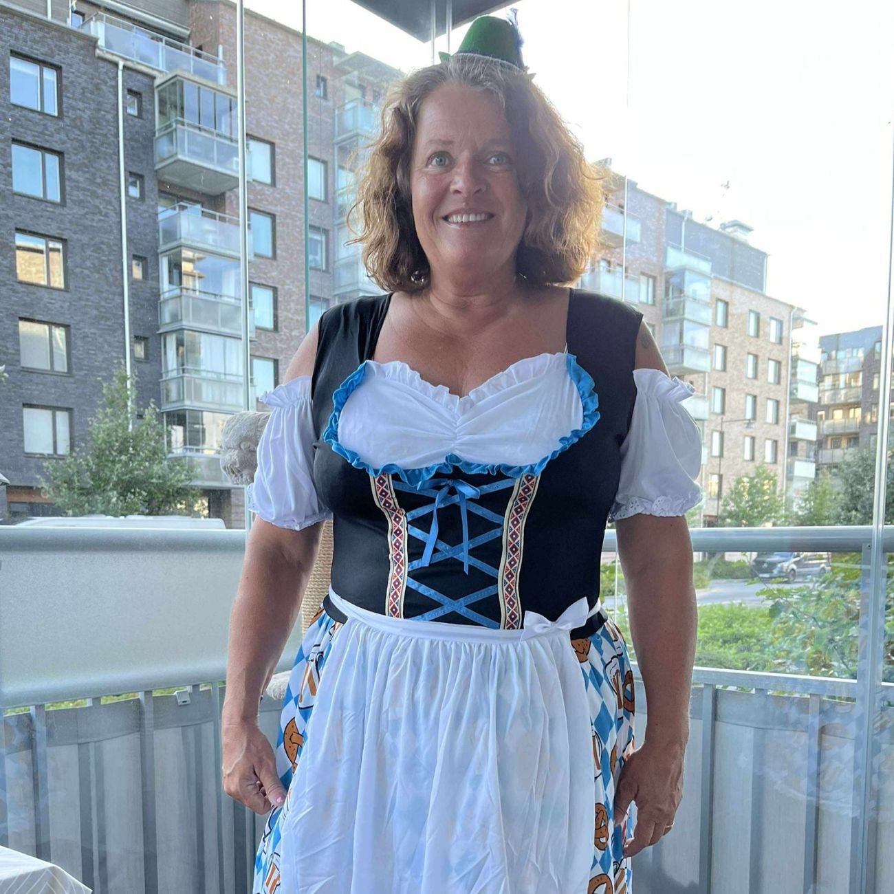 Kundebillede af Oktoberfest Kjole Blå Kostume