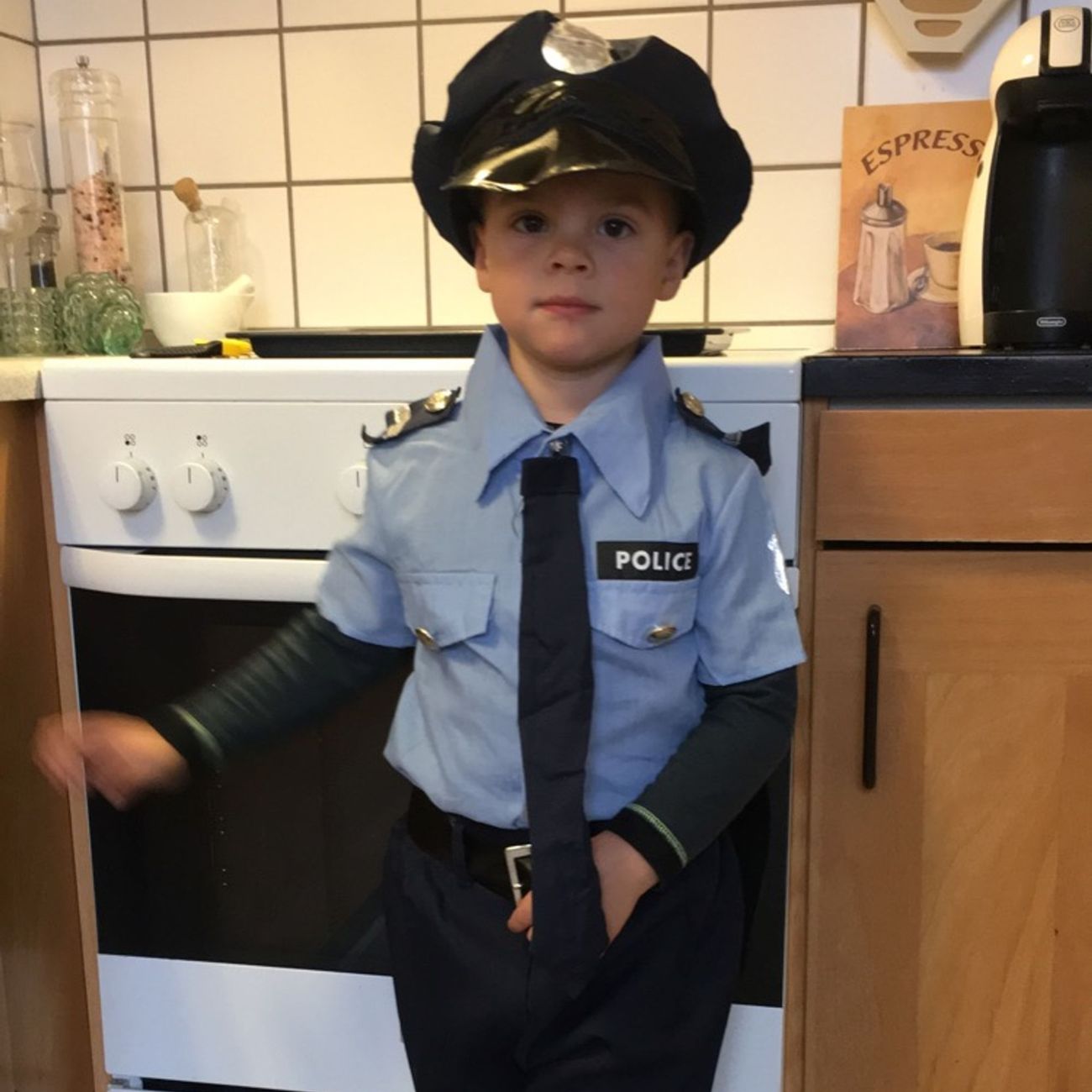 Kundebillede af Politi Officer Børnekostume
