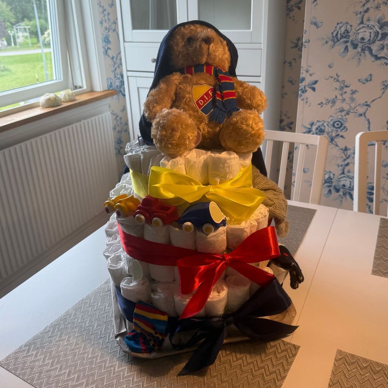 Kundebillede af Satinbånd Mørkeblå