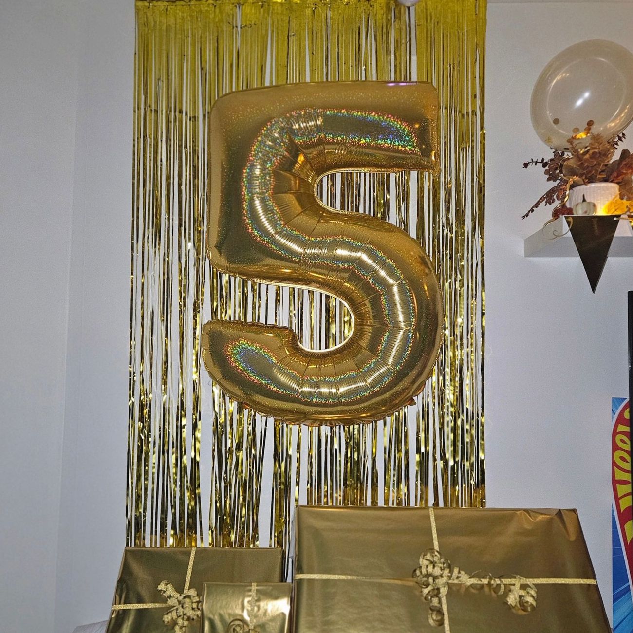 Kundebillede af Talballon Glitter Guld