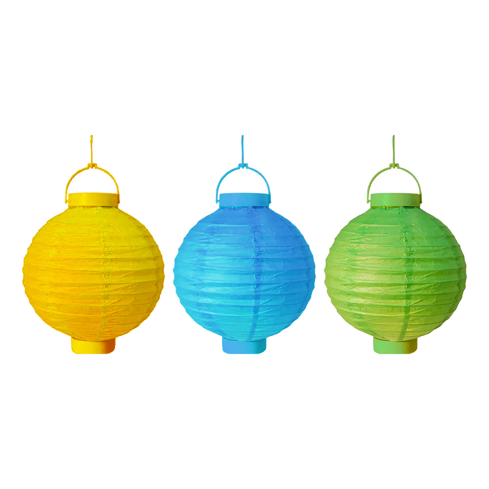 Rislampa LED Blå, Grön & Gul