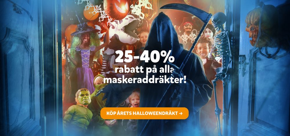 REA Halloweenkläder & halloweendräkter 2024