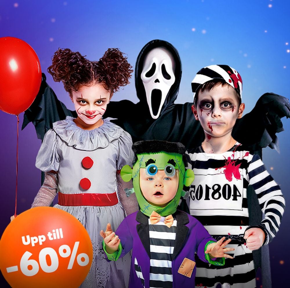 barndräkter till halloween, barnkläder till Halloween