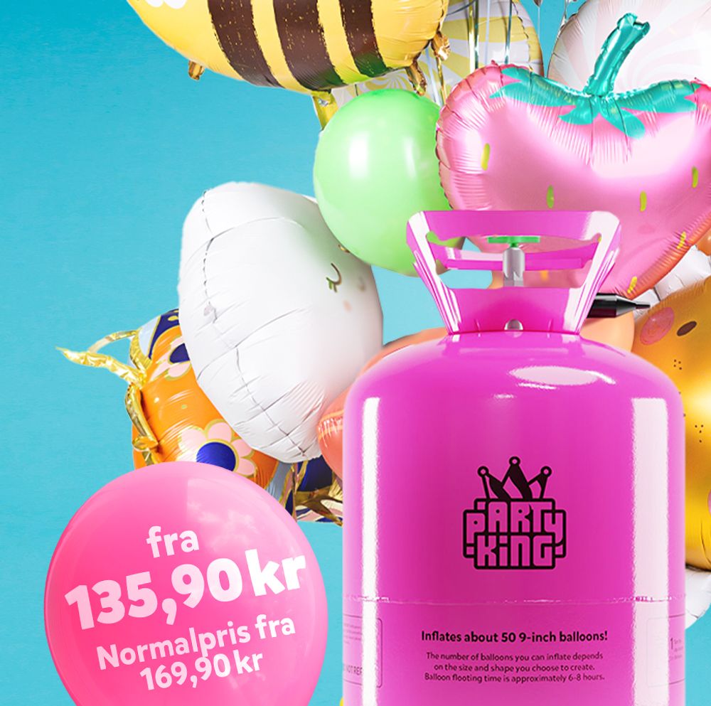 Helium på flaske rea