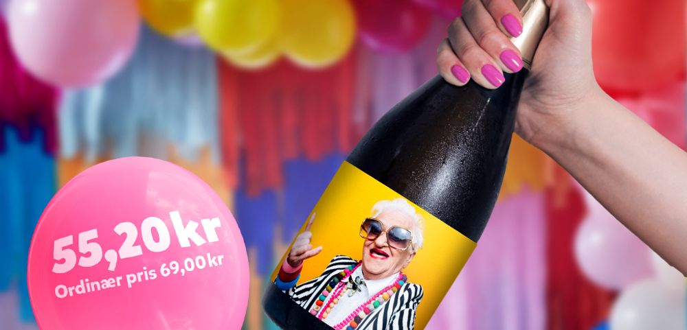 Designe din egen  flaskeetikett
