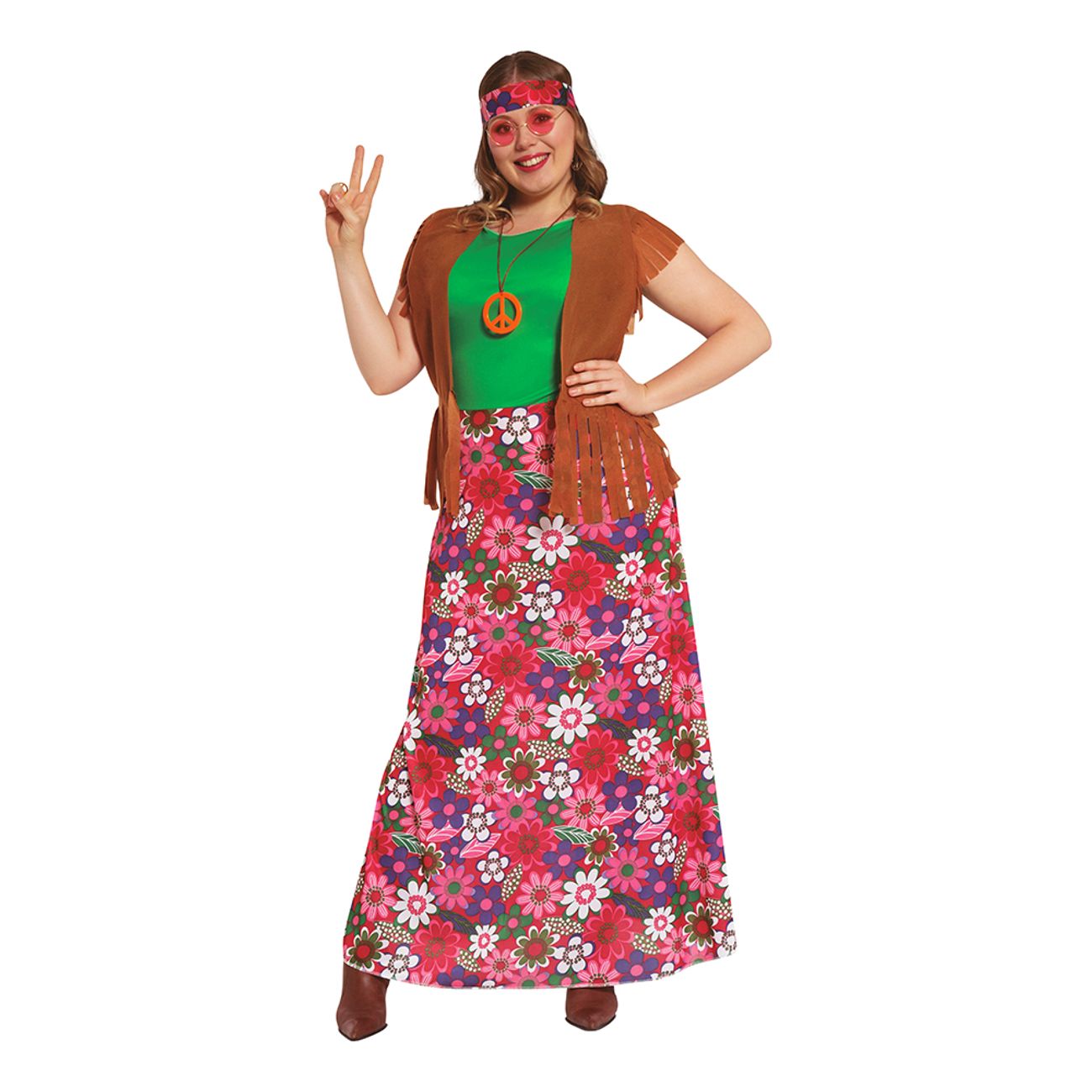 Hippie Plus-size Kostume | Partykungen