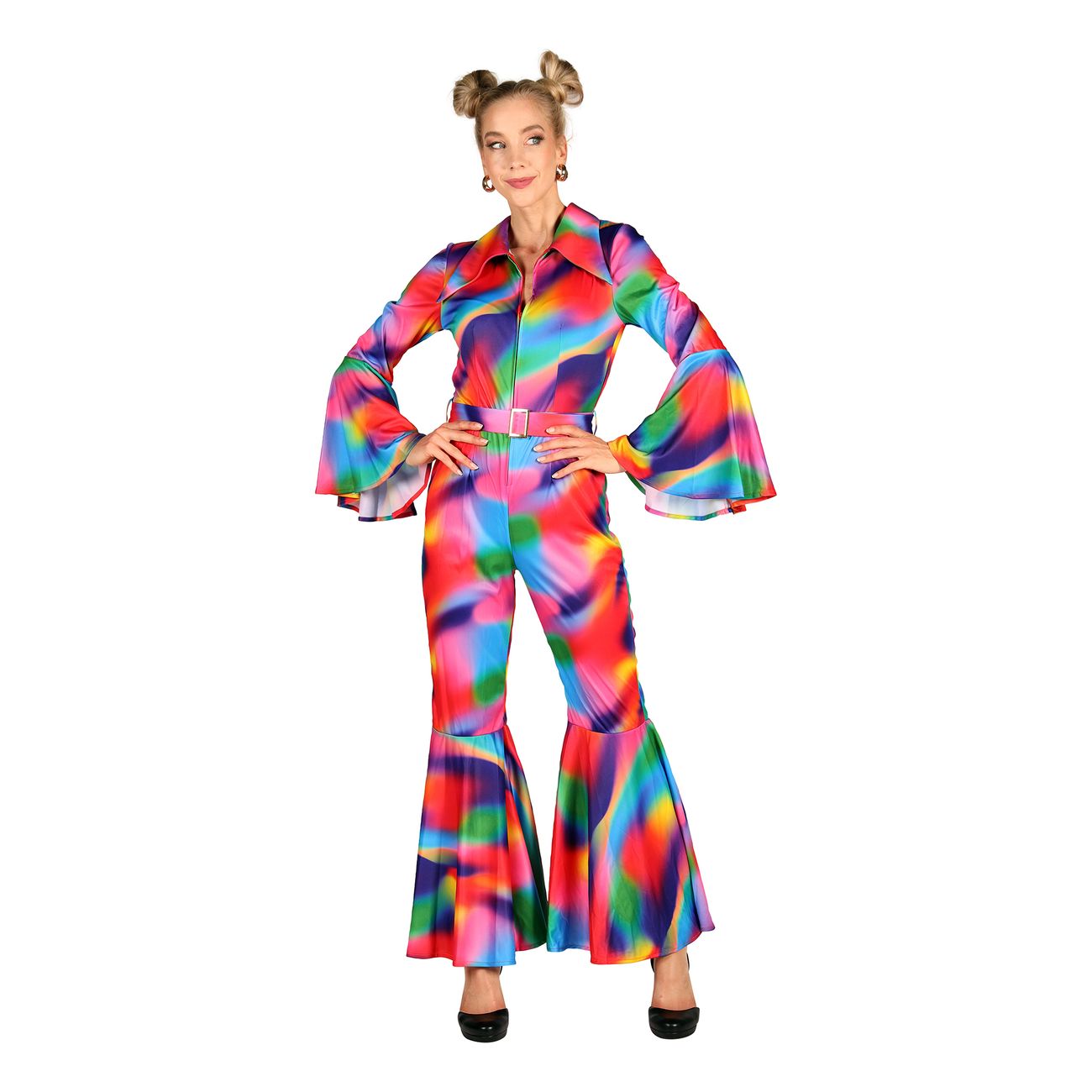 70-tals Neon Bomb Jumpsuit Maskeraddräkt