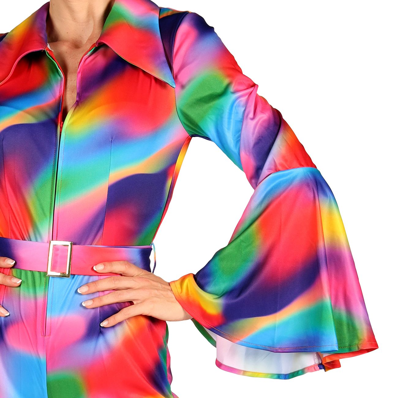 70-tals Neon Bomb Jumpsuit Maskeraddräkt