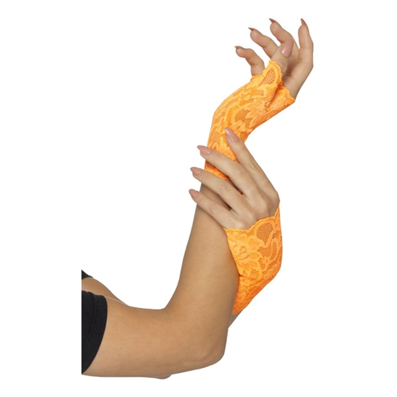 80-tals-fingerlosa-spetshandskar-orange-1