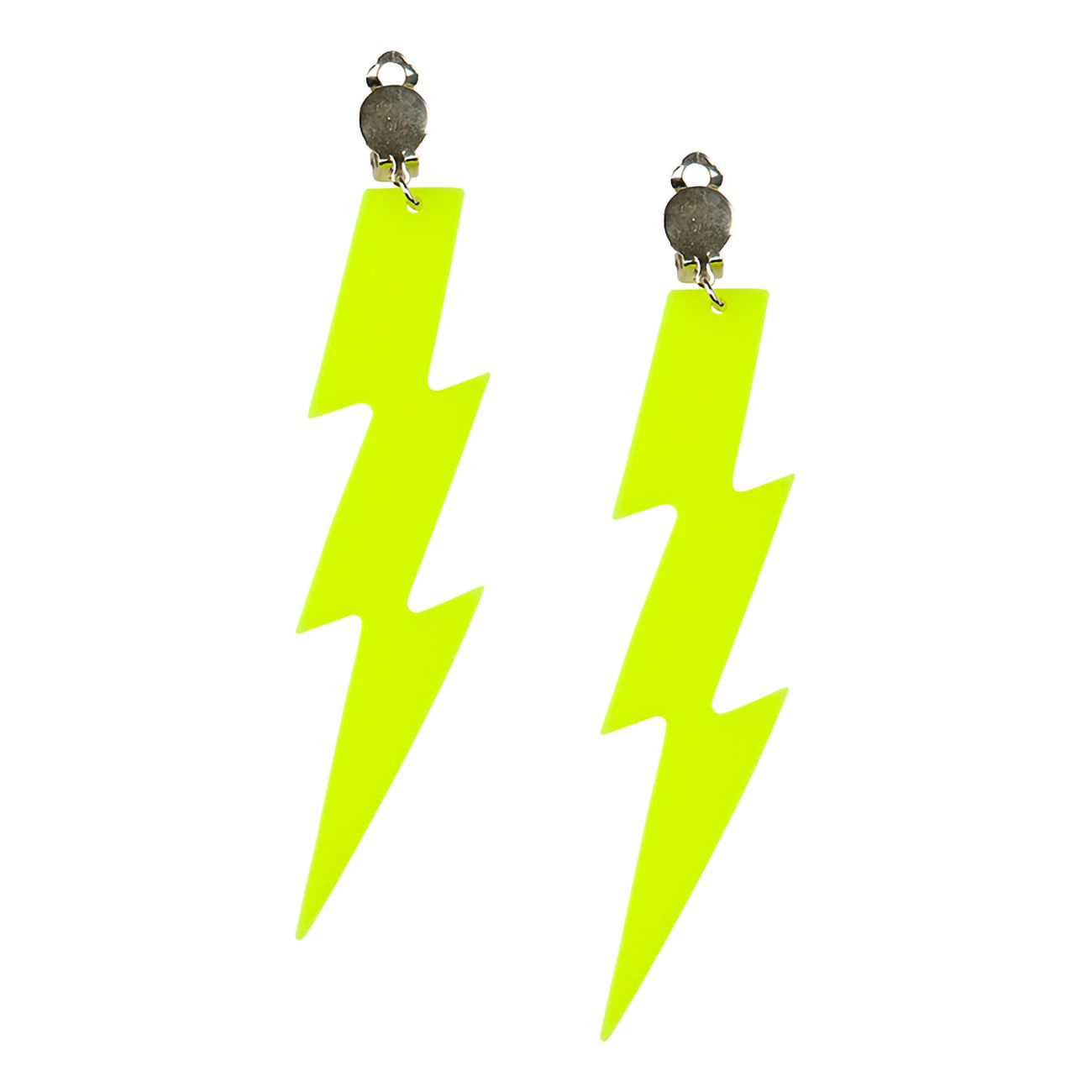 80'er Øreringe Lyn Neongule