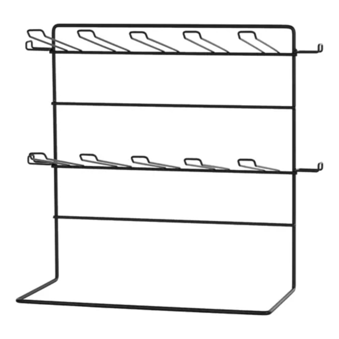 Accessoarställning i Metall Svart