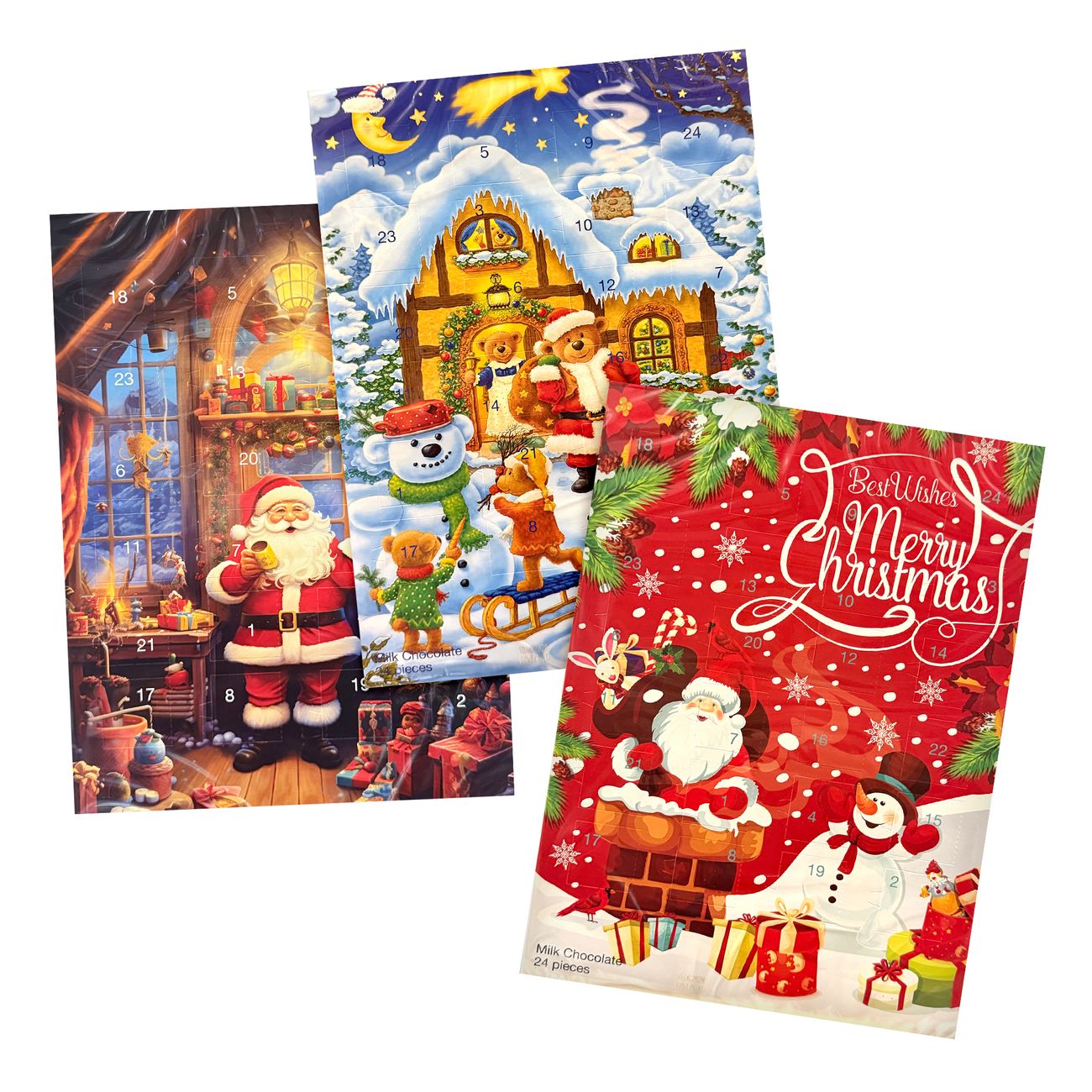 Adventskalender Choklad Julmotiv