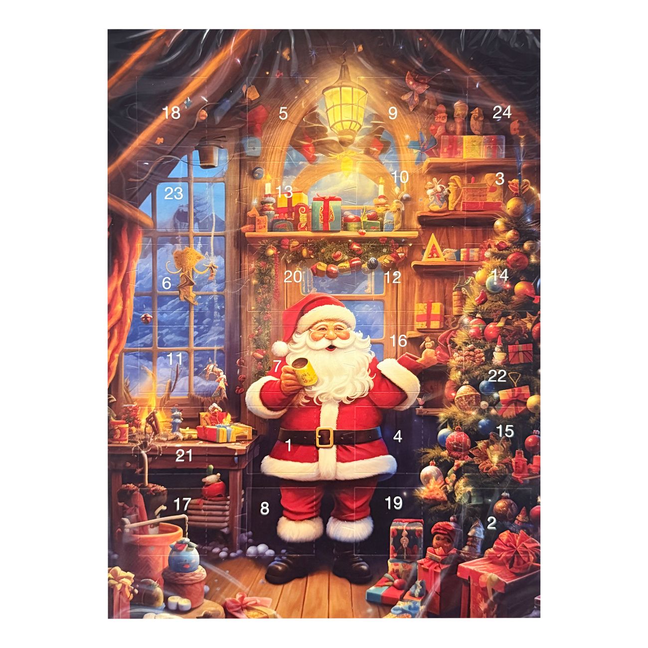 Adventskalender Choklad Julmotiv