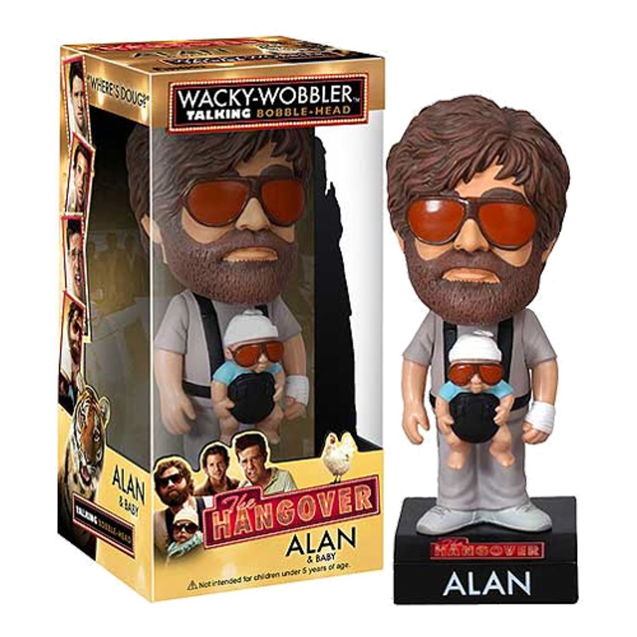 Alan med baby Bobble Head