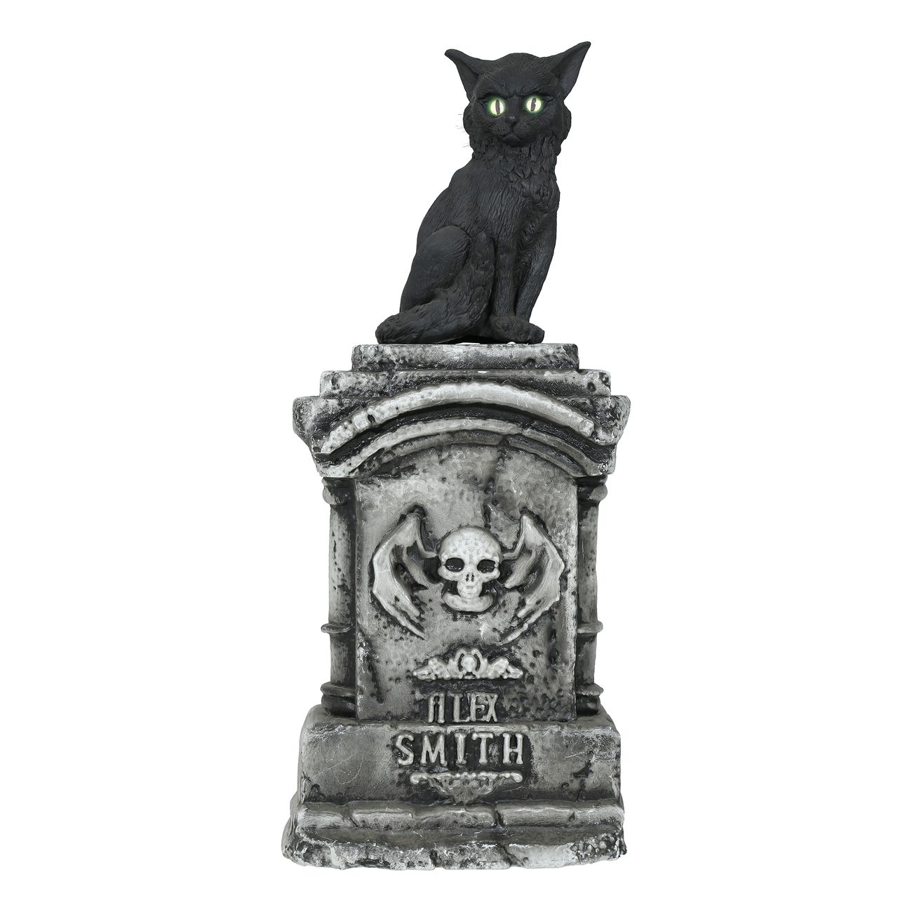 Animerad Gravsten med Katt Prop