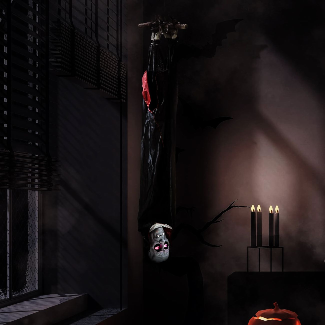 Animerad Vampyr Hängande Prop