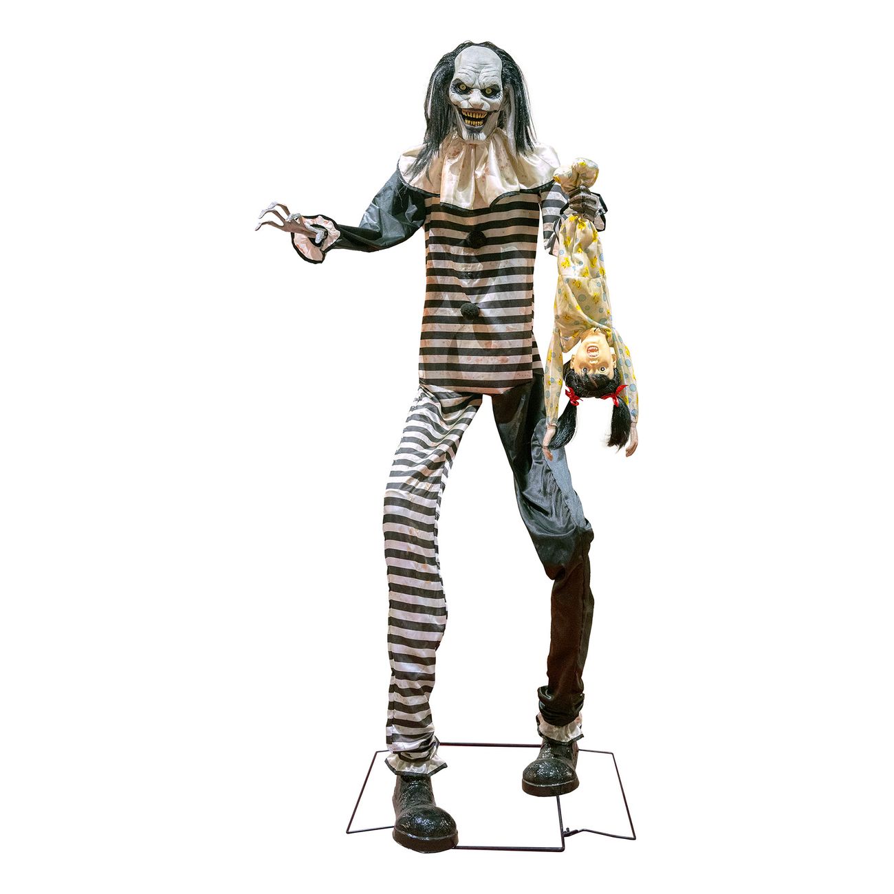 Animerad Zombie Clown med Ljud & Ljus Prop