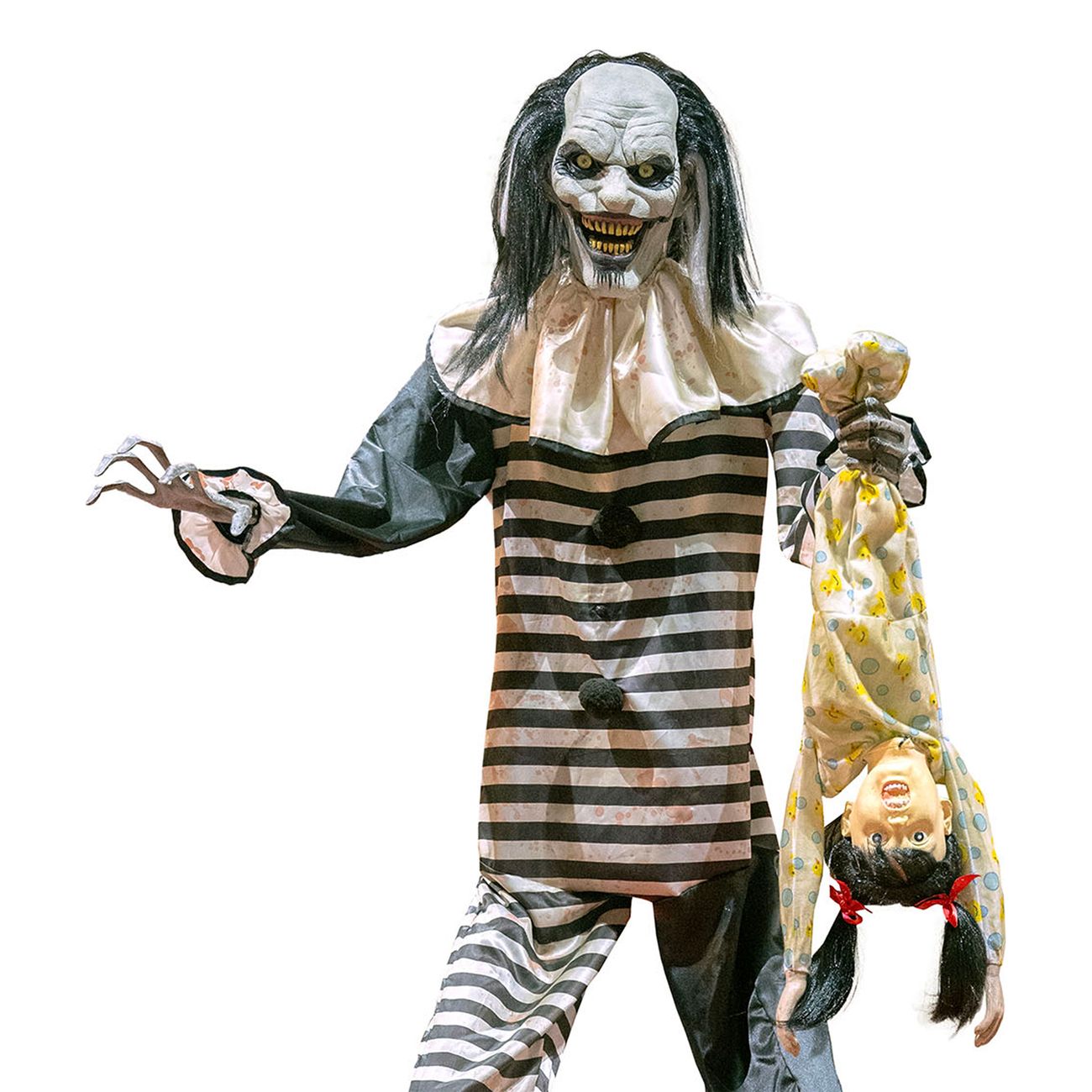 Animerad Zombie Clown med Ljud & Ljus Prop