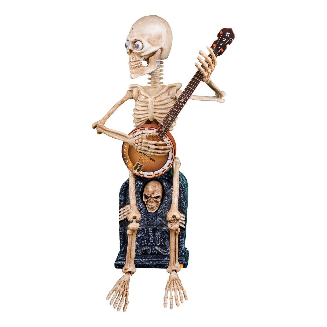 Animerat Skelett med Banjo Prop