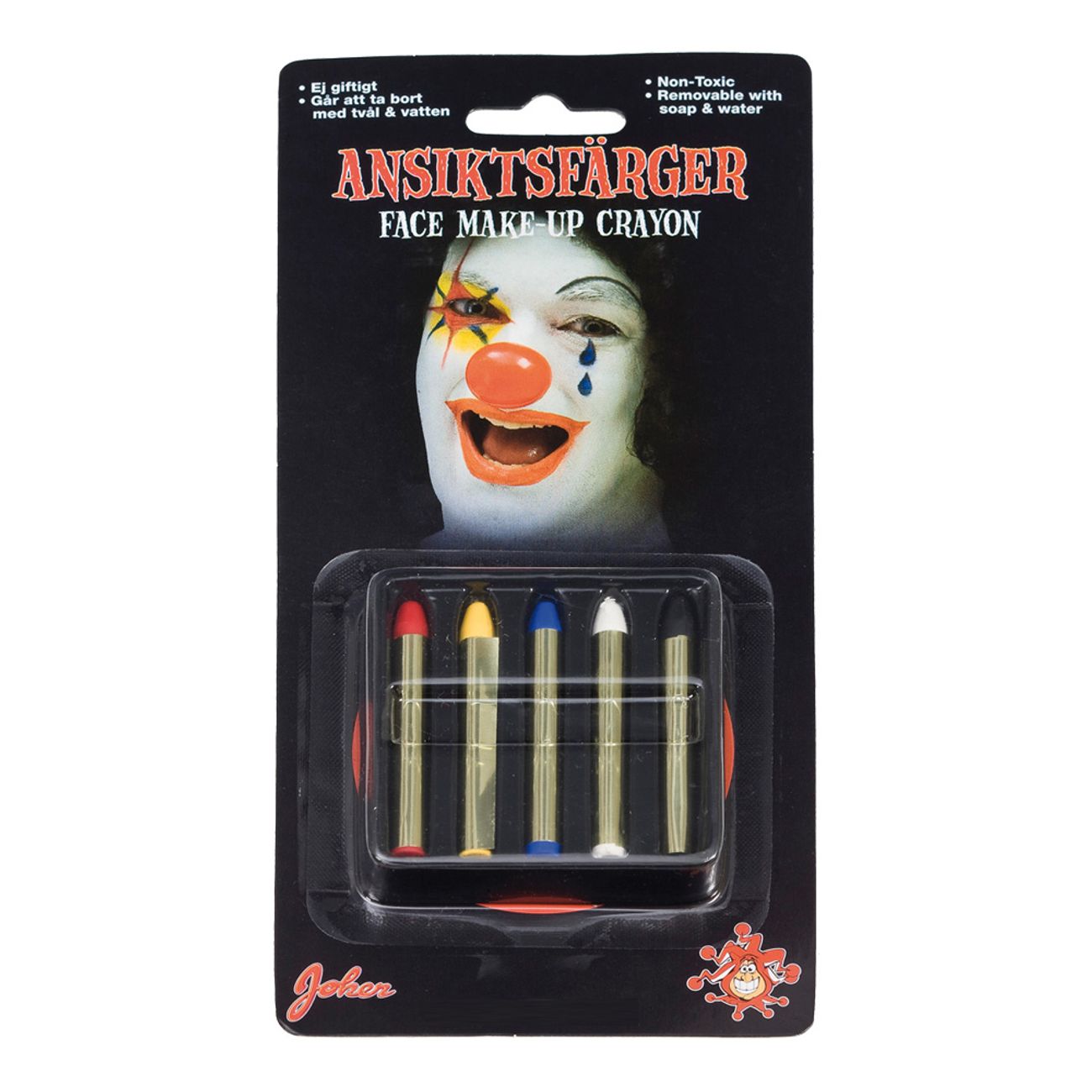 Ansiktsfärger 5-pack