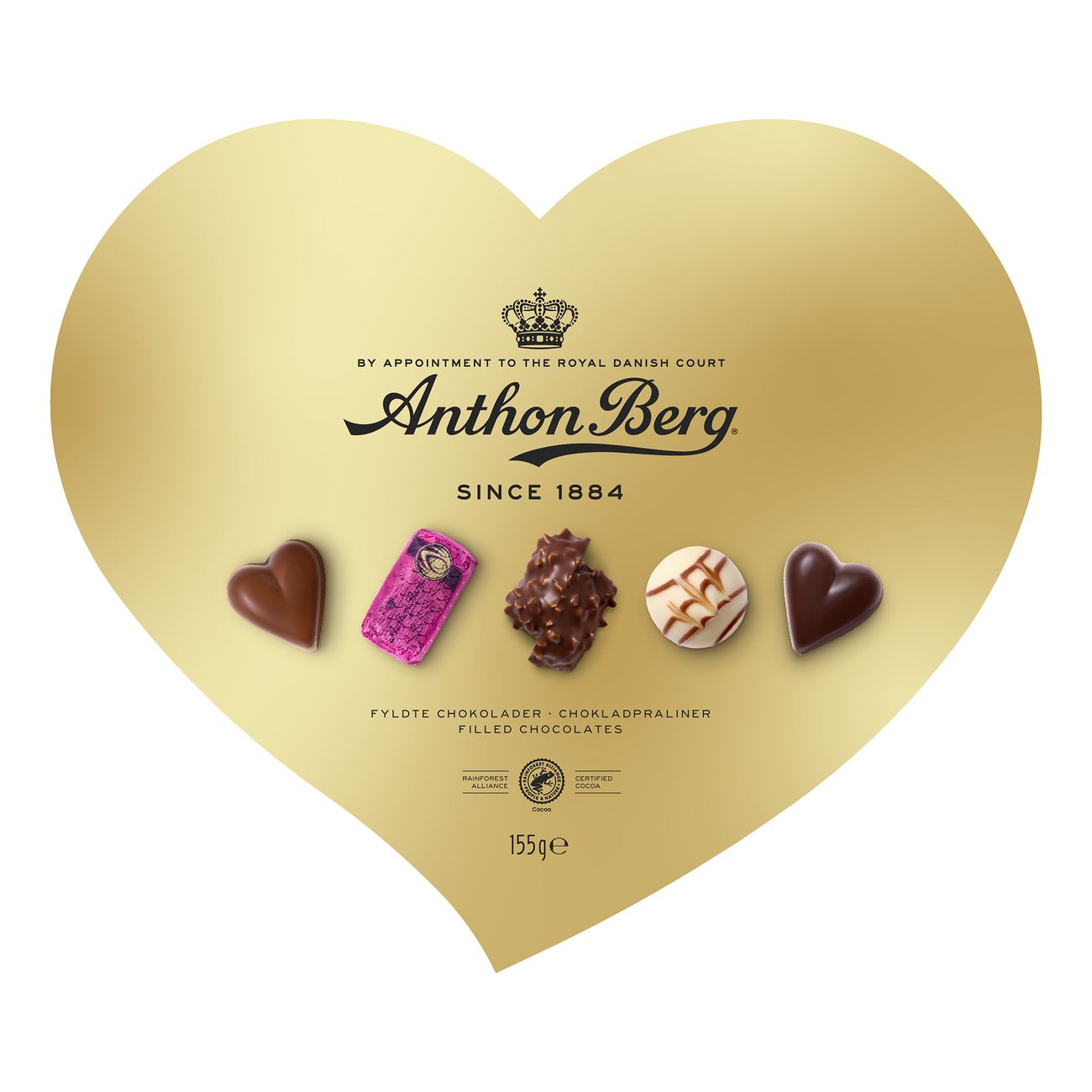 Anthon Berg Hjärtformad Guldask