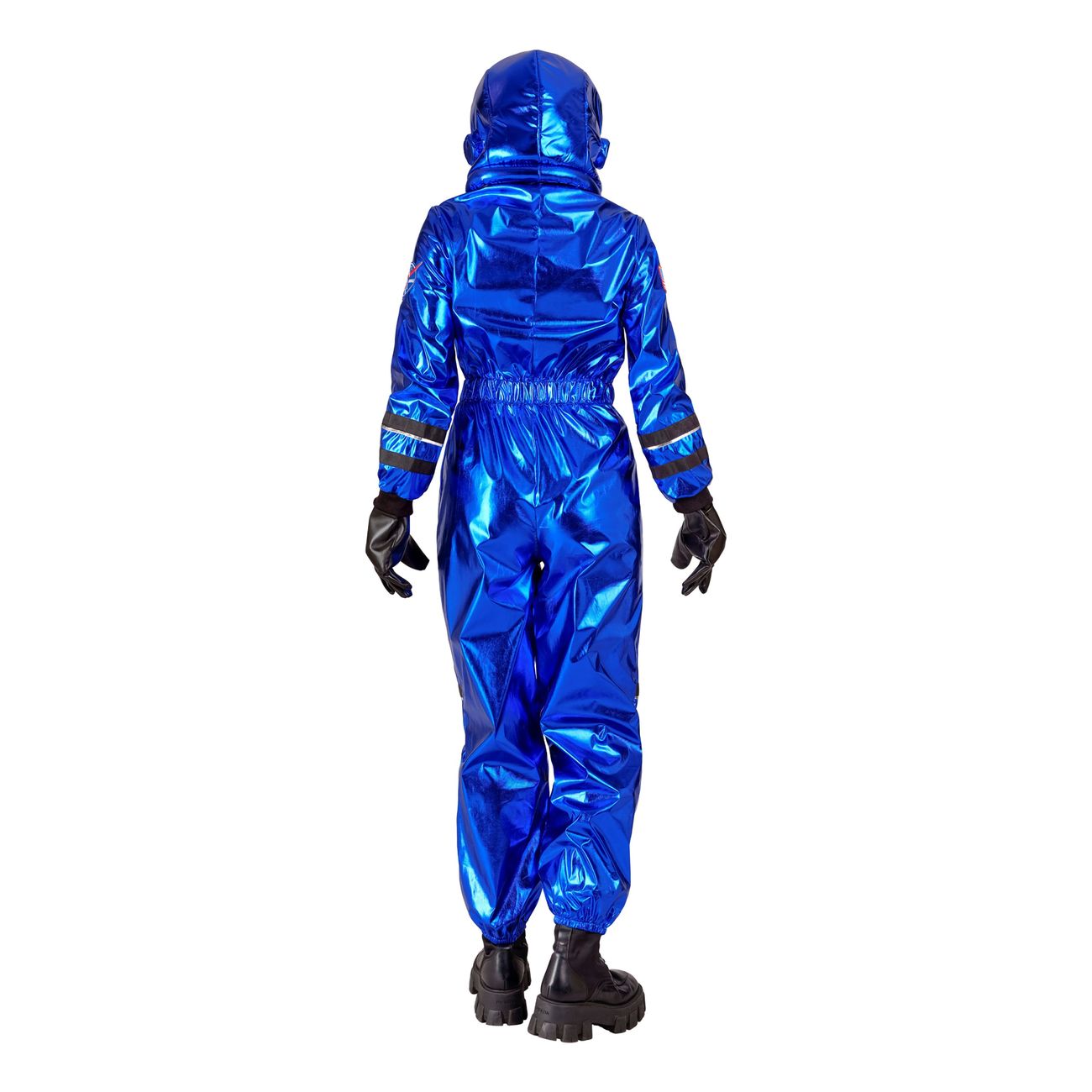Astronaut Blå Metallic Dam Maskeraddräkt
