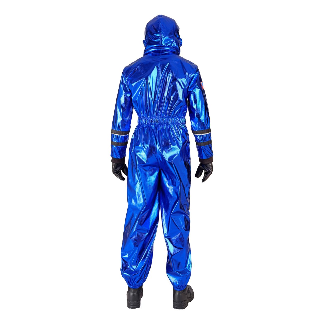 Astronaut Blå Metallic Herr Maskeraddräkt