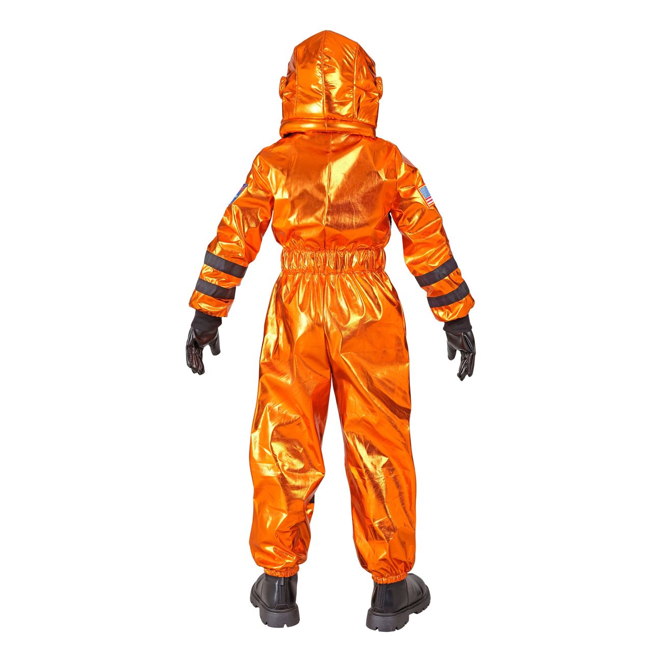 Astronaut Orange Metallic Barn Maskeraddräkt