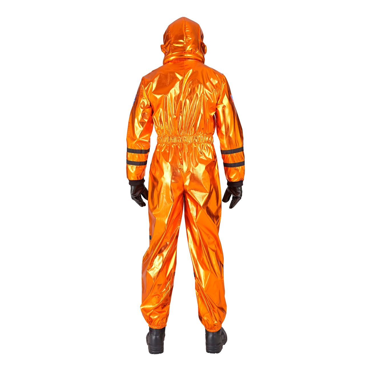Astronaut Orange Metallic Herr Maskeraddräkt