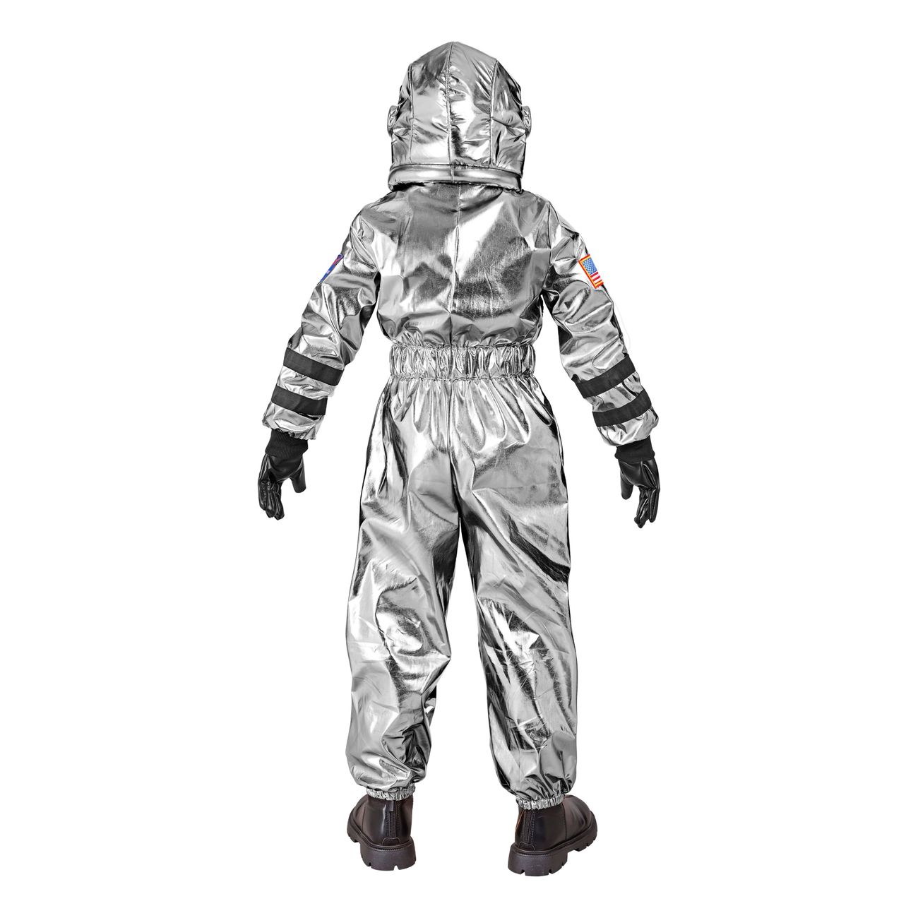 Astronaut Silver Metallic Barn Maskeraddräkt