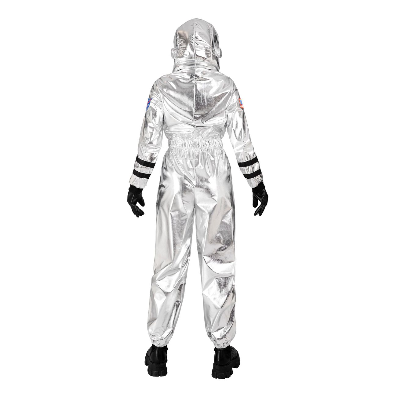 Astronaut Silver Metallic Dam Maskeraddräkt