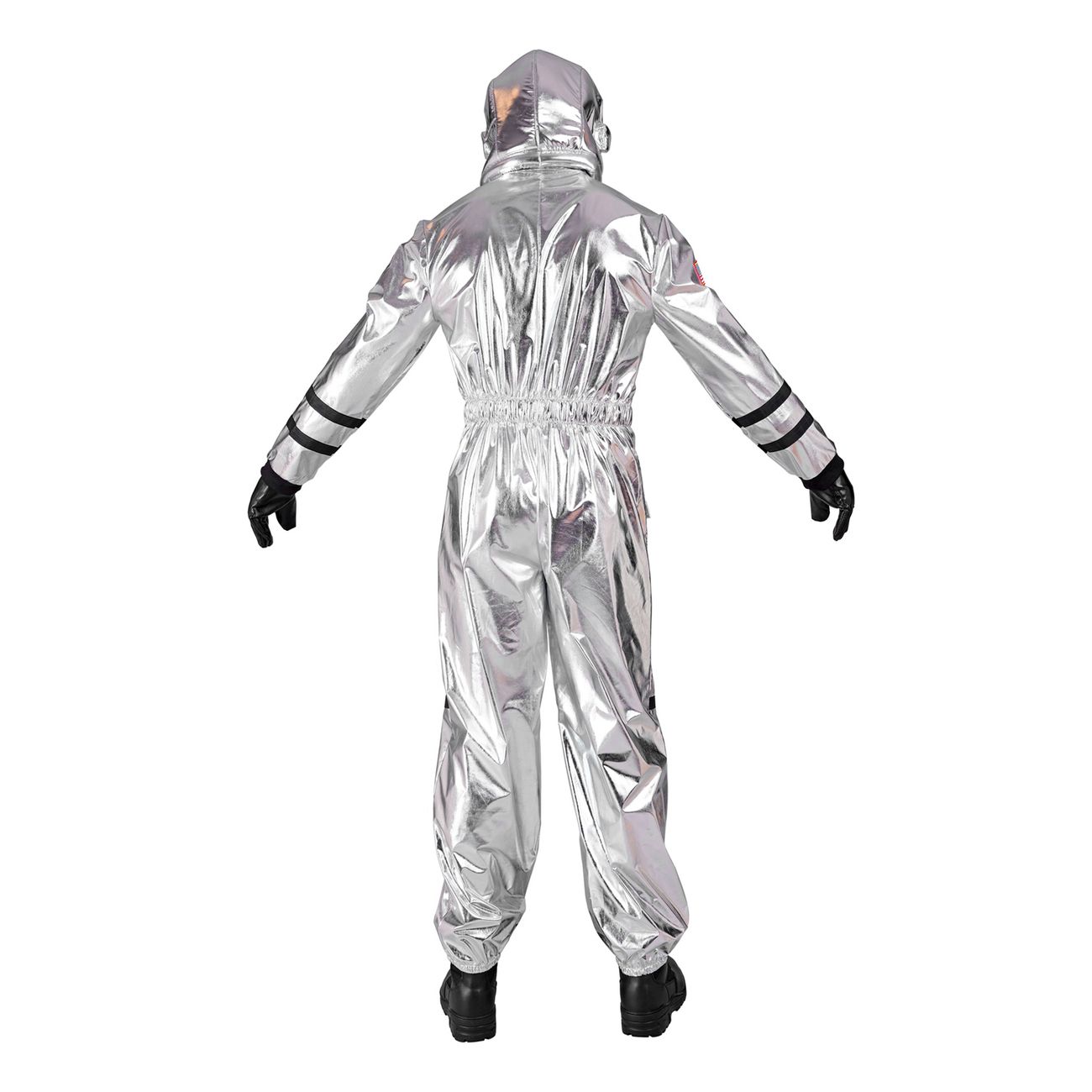 Astronaut Silver Metallic Herr Maskeraddräkt