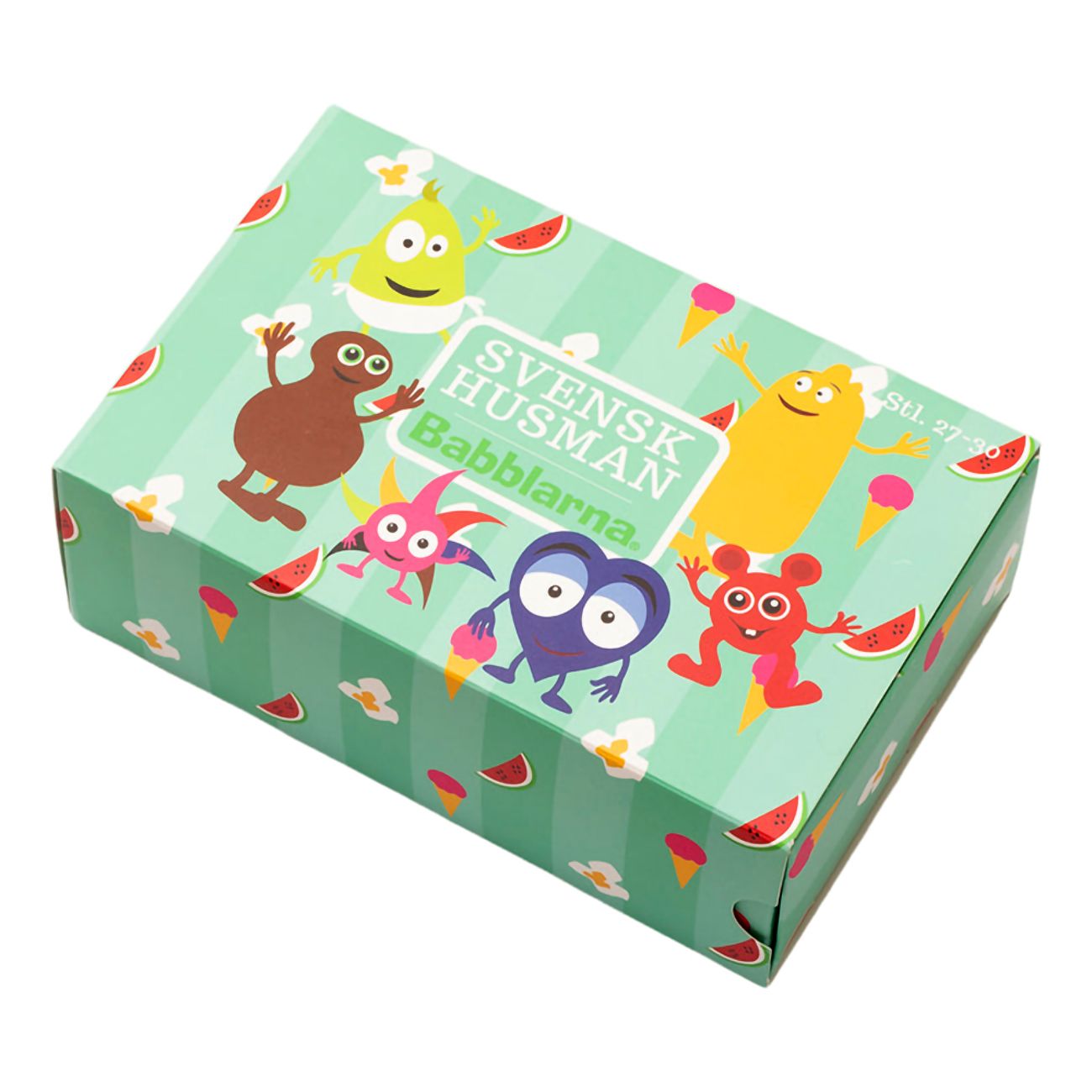 Babblarna Strumpor Grön för Barn Box