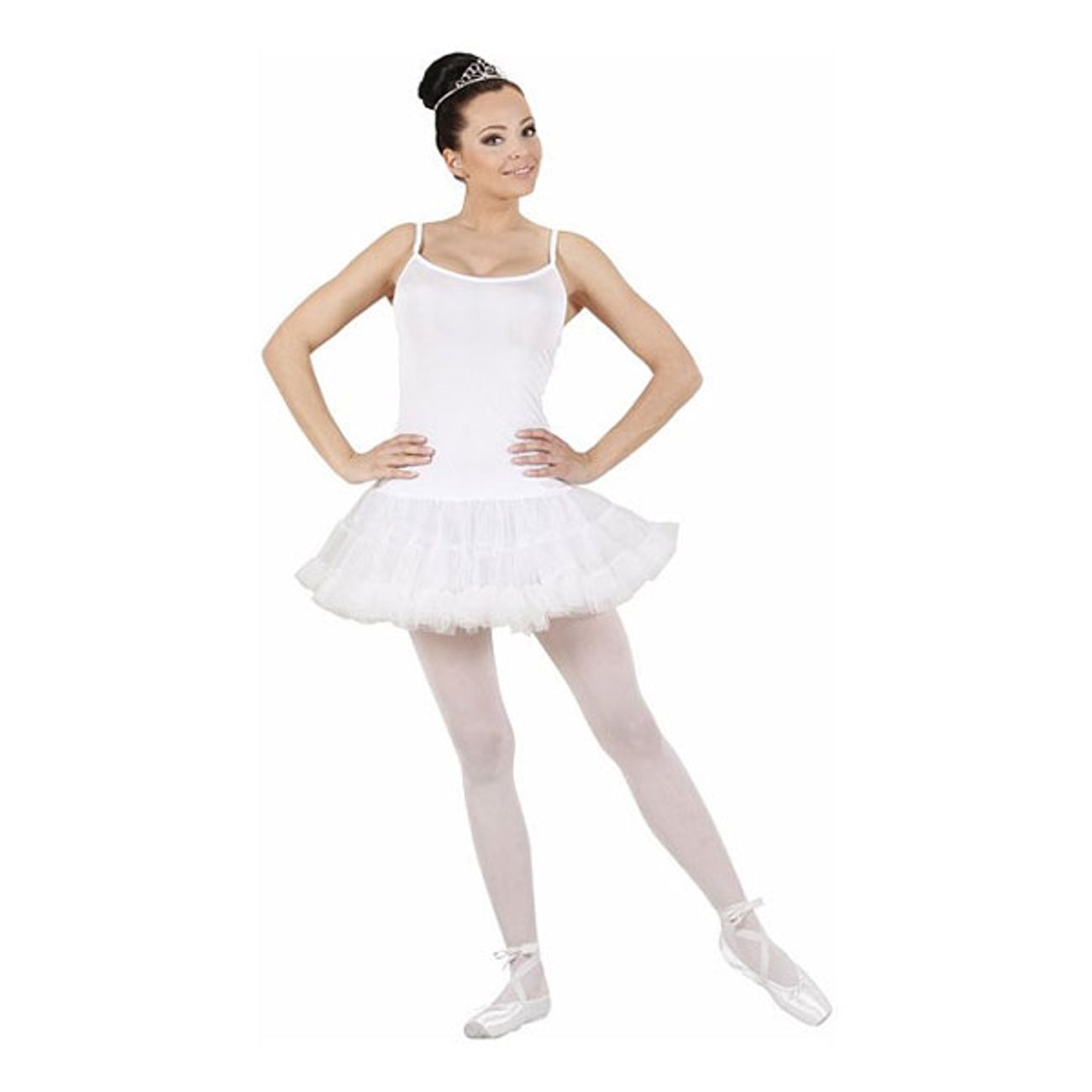 Hvid Ballerina Kostume |