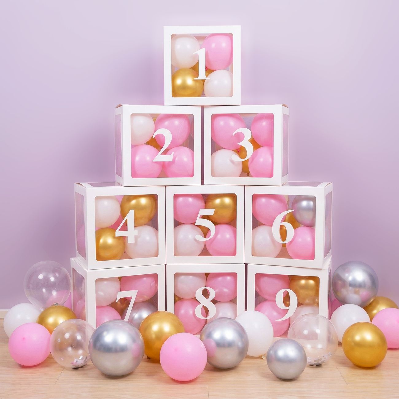 Ballongbox med Siffra