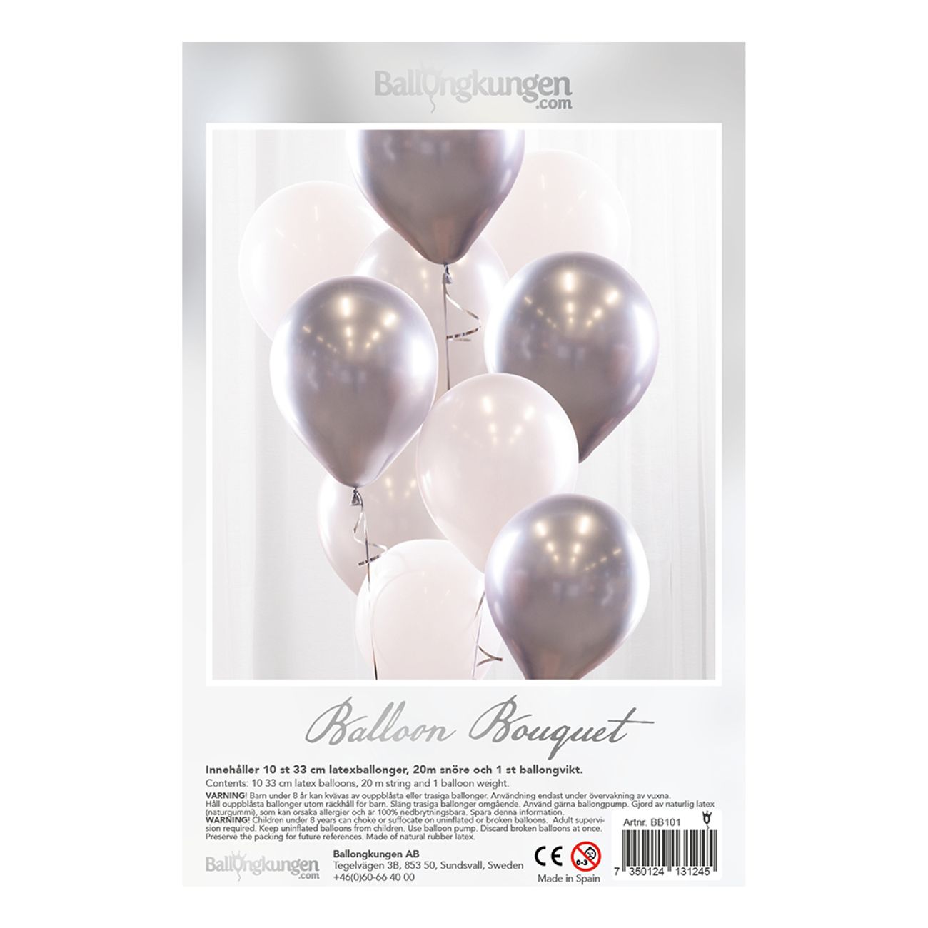 ballongbukett-silverkrom-1