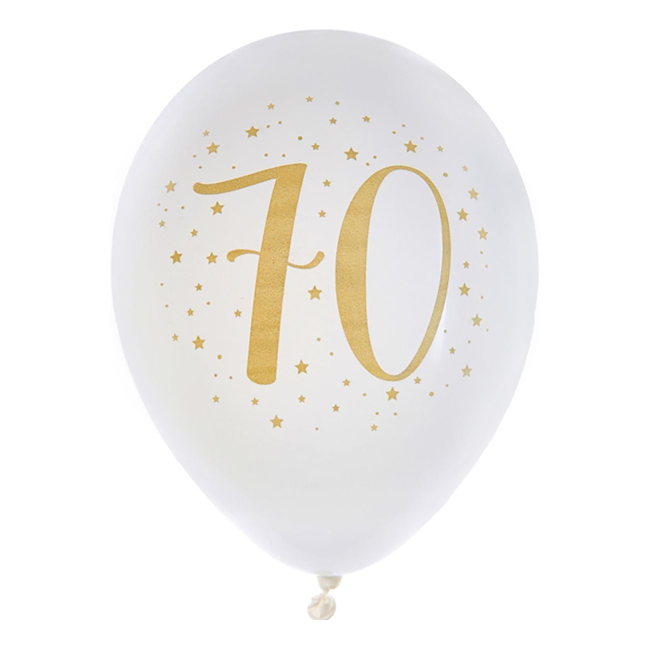 Ballonger 70 Vit/Guld